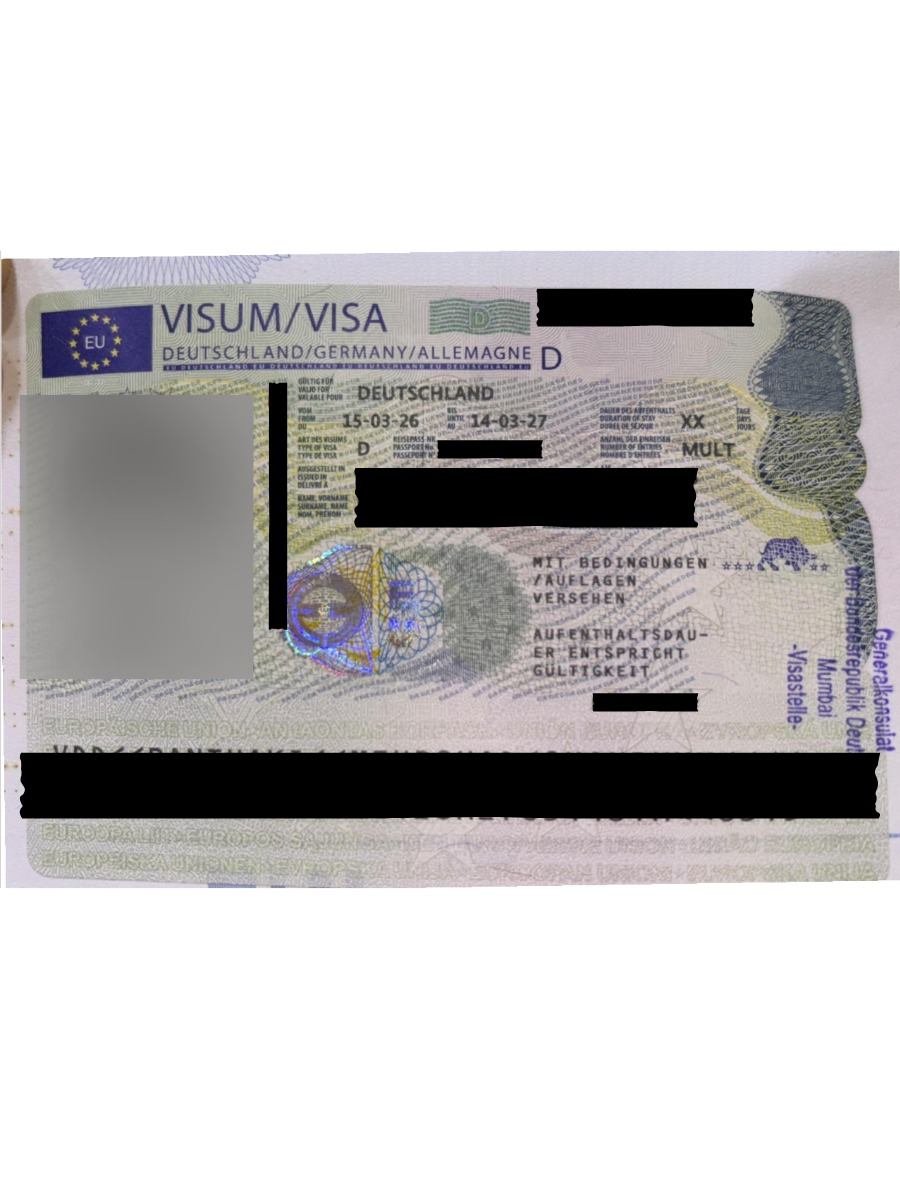 German student visa approval stamp — GermanyWalla Academy Premium Package